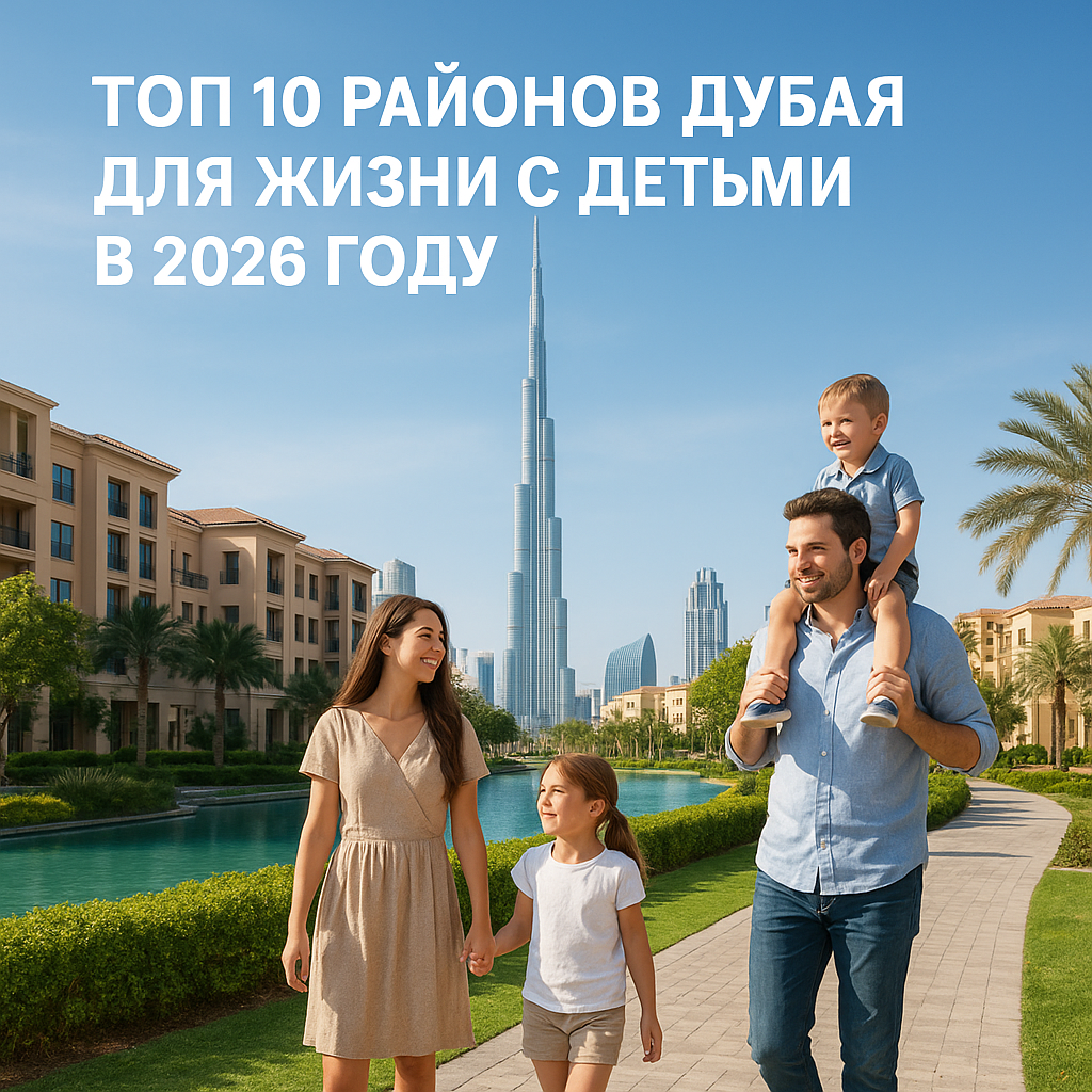Топ 10 районов Дубая для жизни с детьми в 2026 году