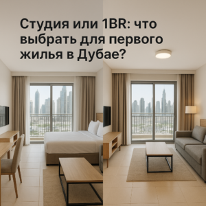 Студия или 1BR: что выбрать для первого жилья в Дубае?