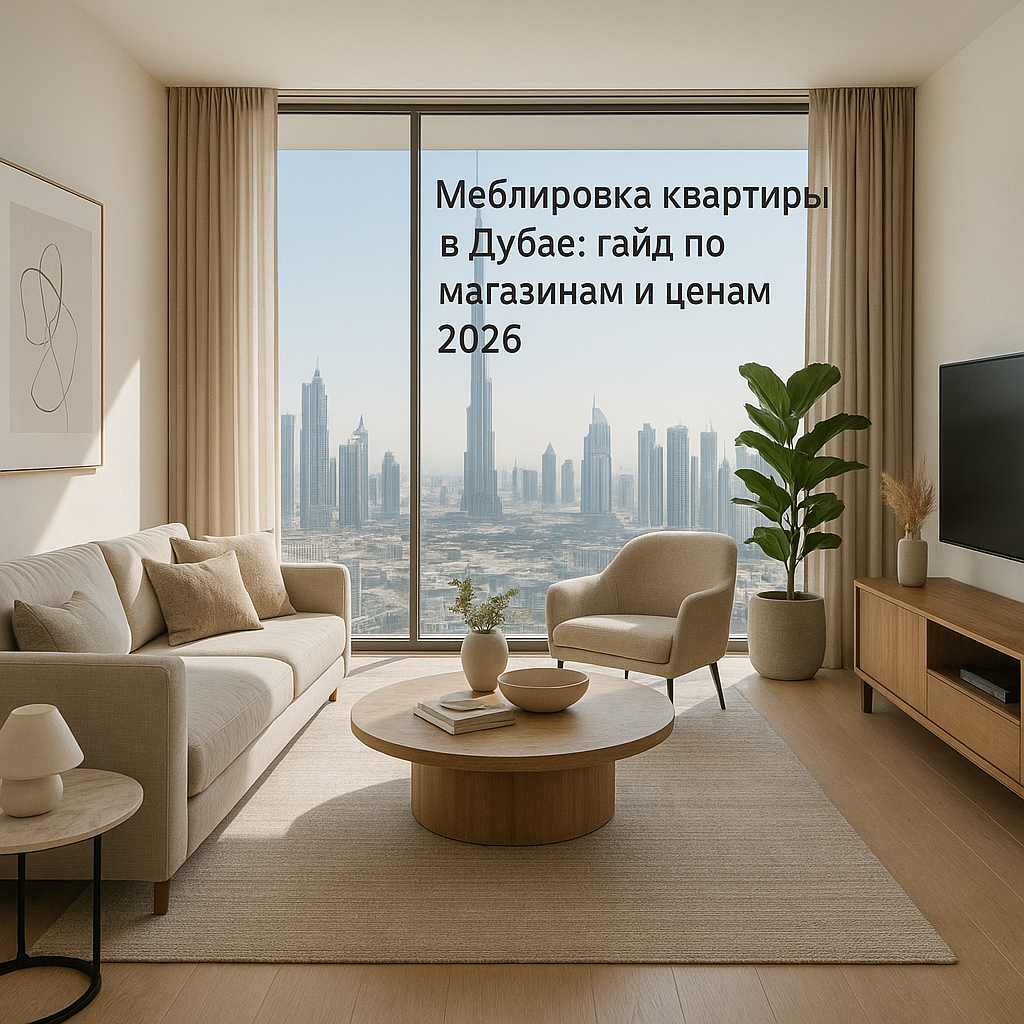 Меблировка квартиры в Дубае: гайд по магазинам и ценам 2026