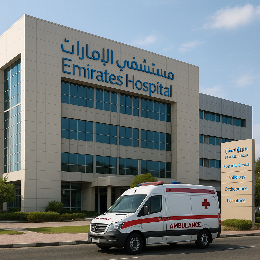 Медицинская помощь в районе: обзор госпиталя Emirates Hospital и профильных клиник